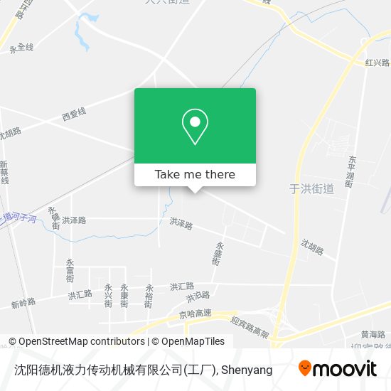 沈阳德机液力传动机械有限公司(工厂) map
