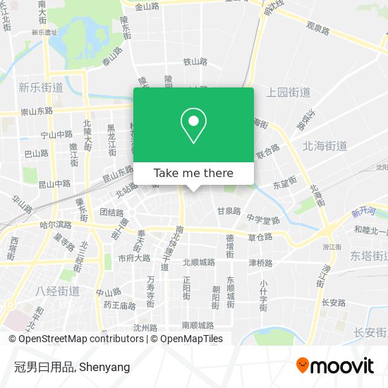 冠男曰用品 map