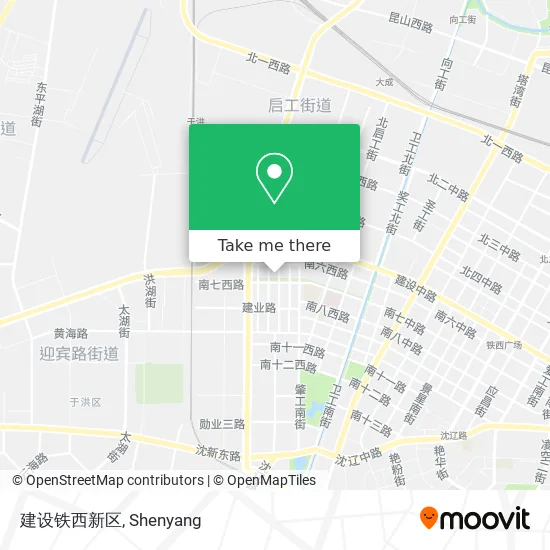 建设铁西新区 map