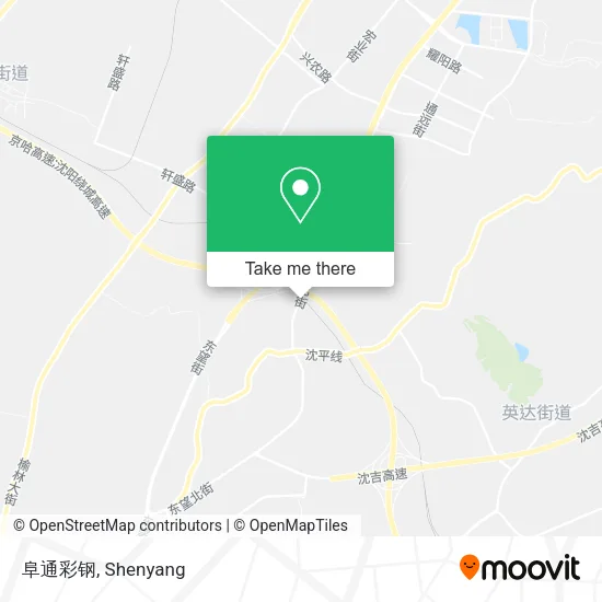 阜通彩钢 map
