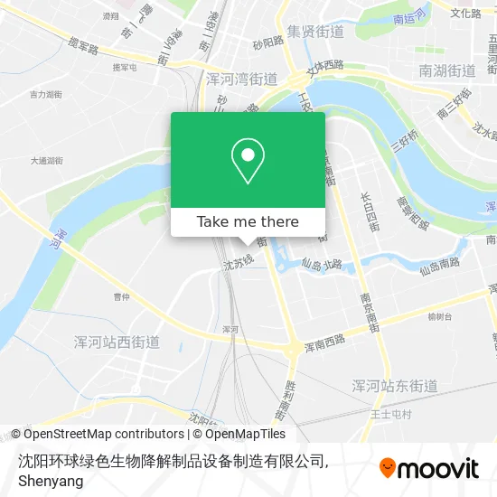 沈阳环球绿色生物降解制品设备制造有限公司 map