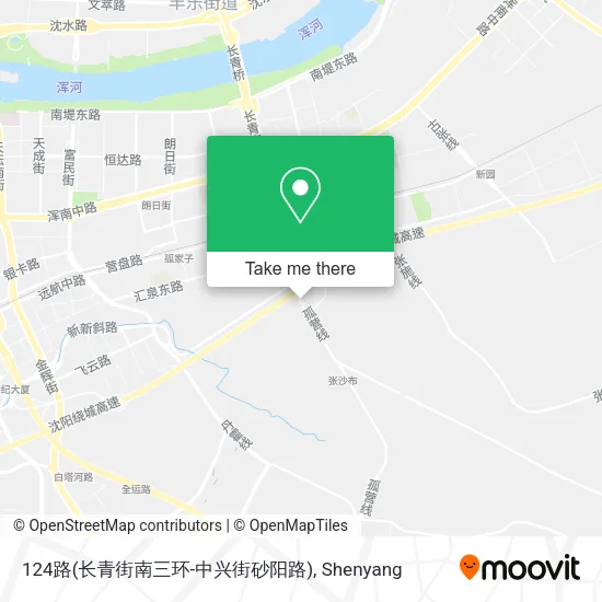 124路(长青街南三环-中兴街砂阳路) map