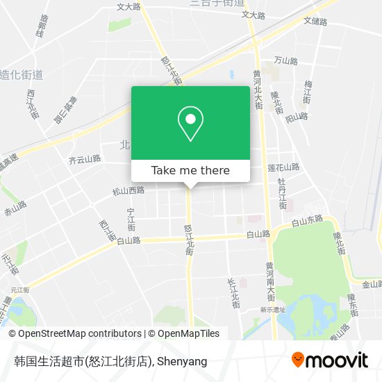 韩国生活超市(怒江北街店) map