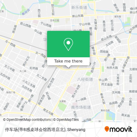 停车场(帝8感桌球会馆西塔店北) map
