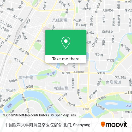 中国医科大学附属盛京医院宿舍-北门 map
