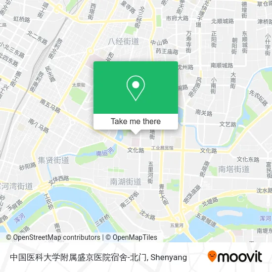 中国医科大学附属盛京医院宿舍-北门 map