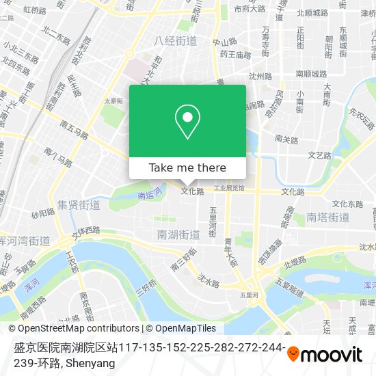盛京医院南湖院区站117-135-152-225-282-272-244-239-环路 map