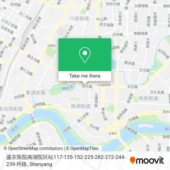 盛京医院南湖院区站117-135-152-225-282-272-244-239-环路 map
