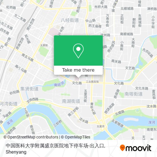 中国医科大学附属盛京医院地下停车场-出入口 map