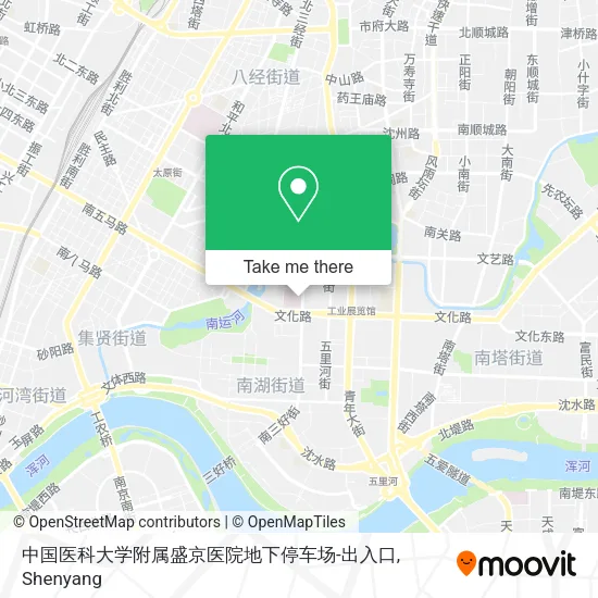 中国医科大学附属盛京医院地下停车场-出入口 map