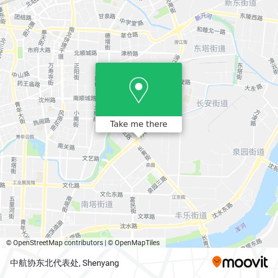 中航协东北代表处 map
