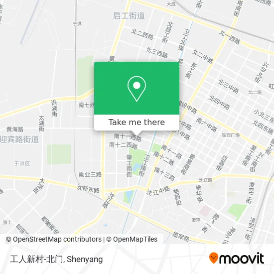 工人新村-北门 map