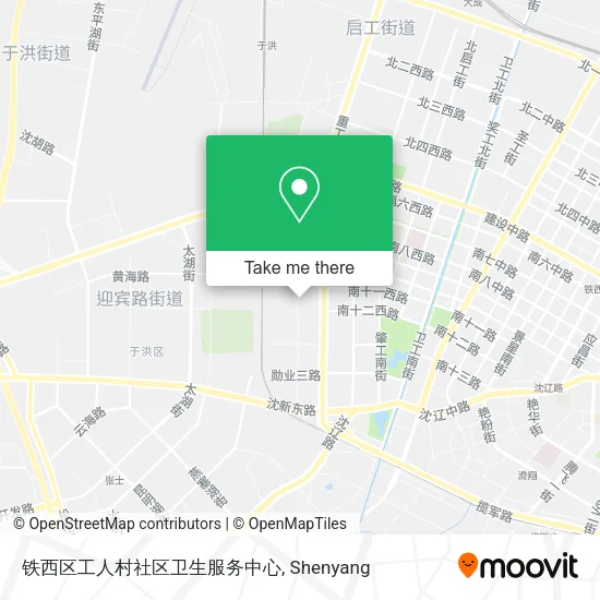 铁西区工人村社区卫生服务中心 map