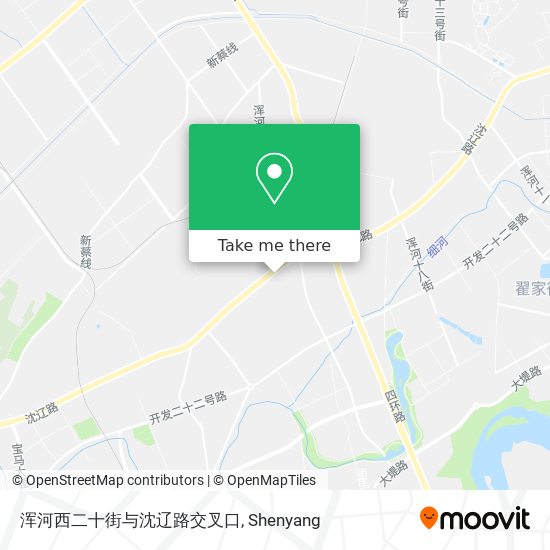 浑河西二十街与沈辽路交叉口 map