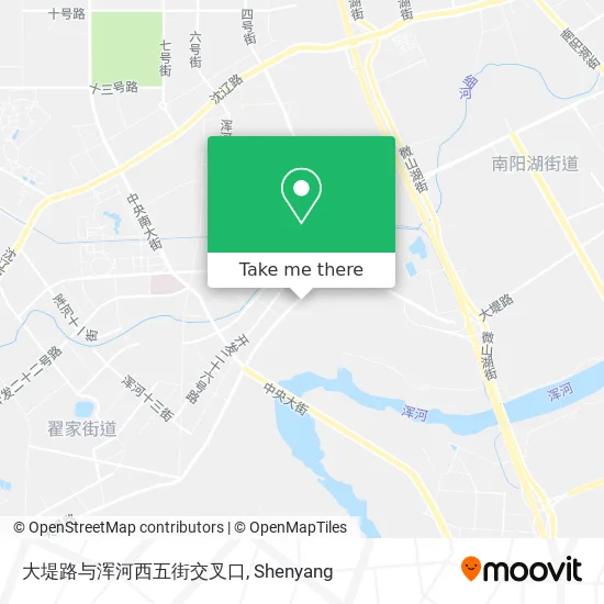 大堤路与浑河西五街交叉口 map