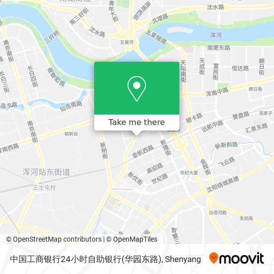 中国工商银行24小时自助银行(华园东路) map