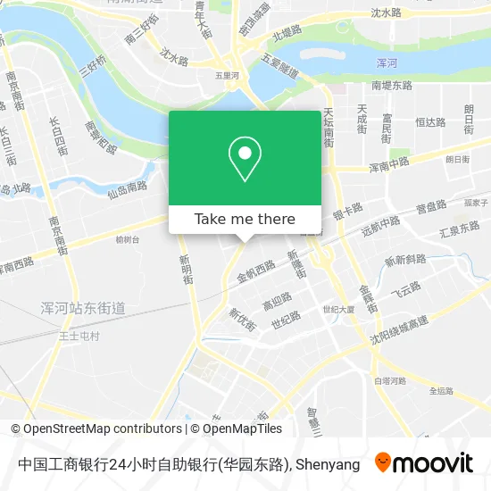 中国工商银行24小时自助银行(华园东路) map