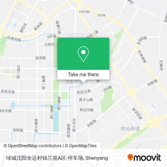 绿城沈阳全运村锦兰苑A区-停车场 map