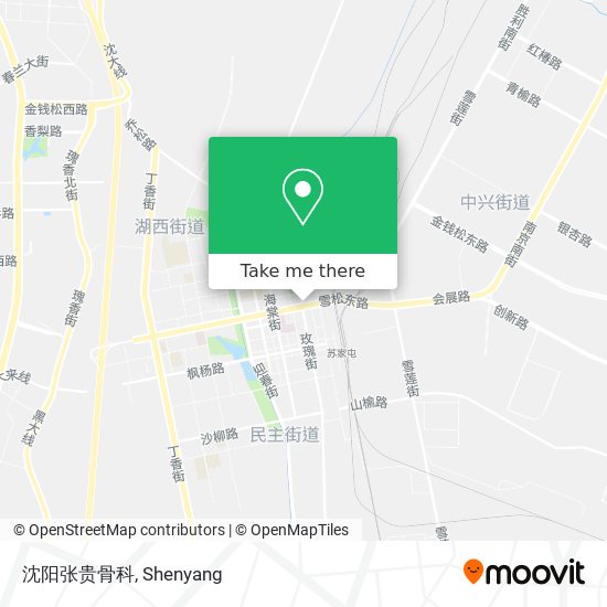 沈阳张贵骨科 map