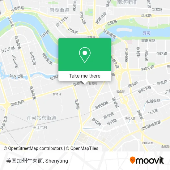 美国加州牛肉面 map