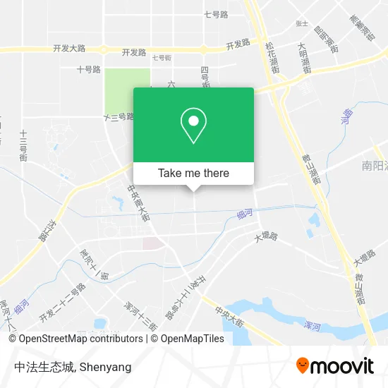 中法生态城 map