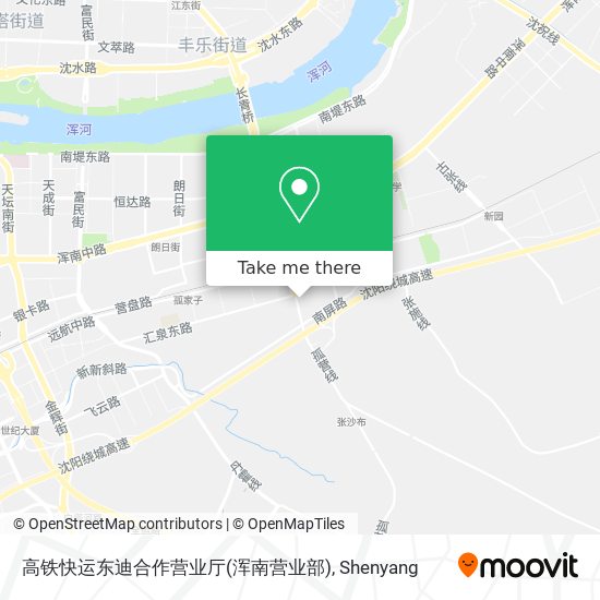 高铁快运东迪合作营业厅(浑南营业部) map