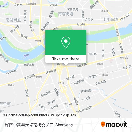 浑南中路与天坛南街交叉口 map
