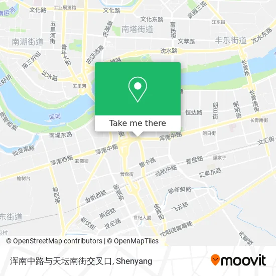 浑南中路与天坛南街交叉口 map