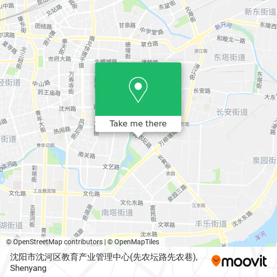 沈阳市沈河区教育产业管理中心(先农坛路先农巷) map