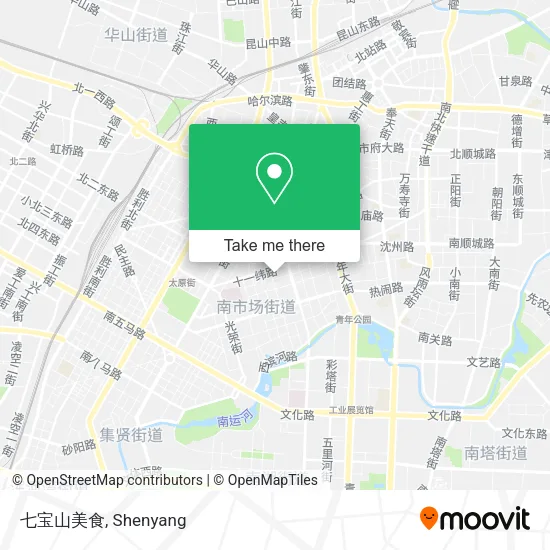 七宝山美食 map