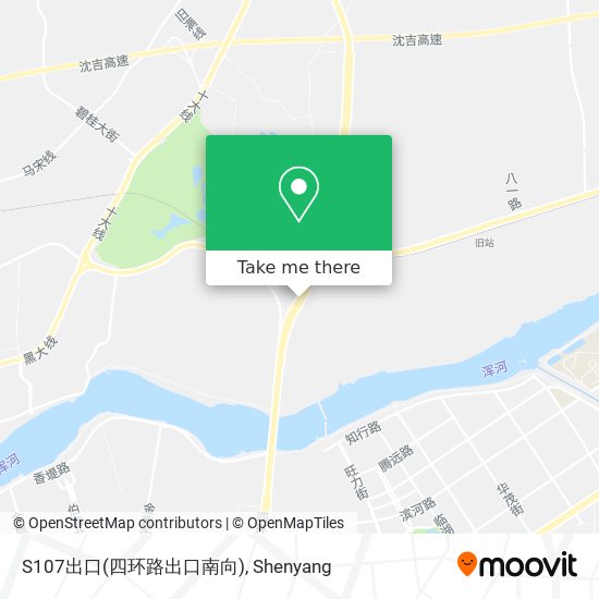 S107出口(四环路出口南向) map