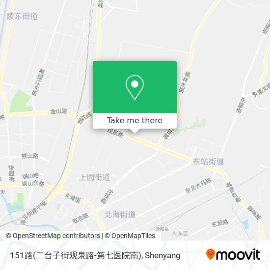 151路(二台子街观泉路-第七医院南) map