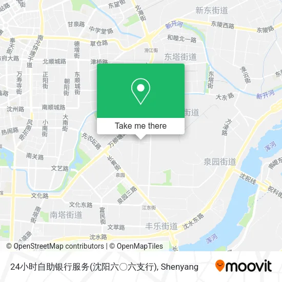24小时自助银行服务(沈阳六〇六支行) map
