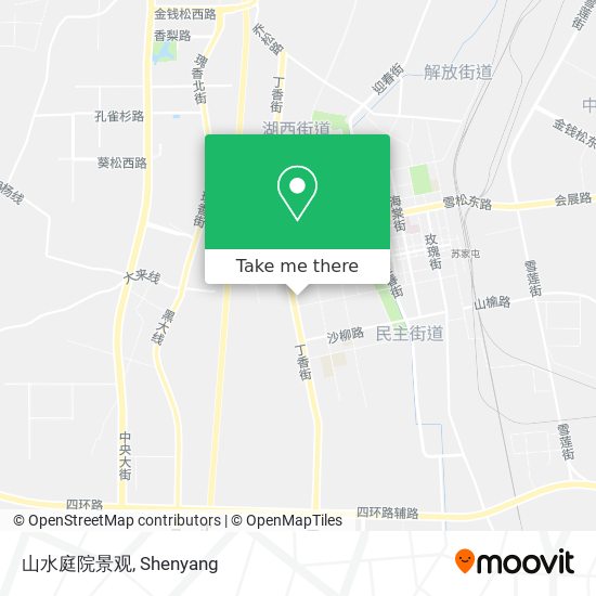 山水庭院景观 map