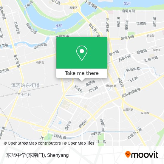 东旭中学(东南门) map