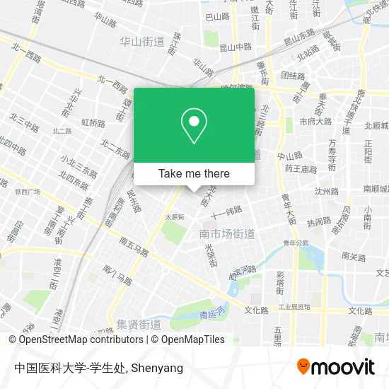 中国医科大学-学生处 map