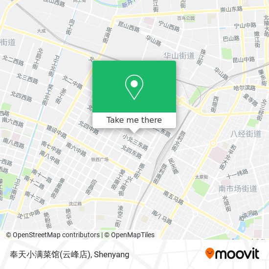 奉天小满菜馆(云峰店) map