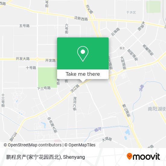 鹏程房产(家宁花园西北) map