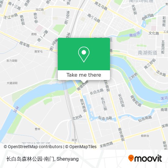 长白岛森林公园-南门 map