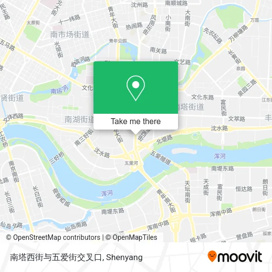 南塔西街与五爱街交叉口 map