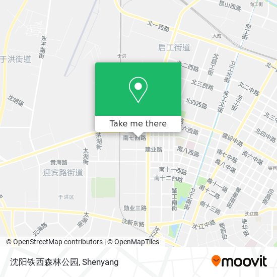 沈阳铁西森林公园 map