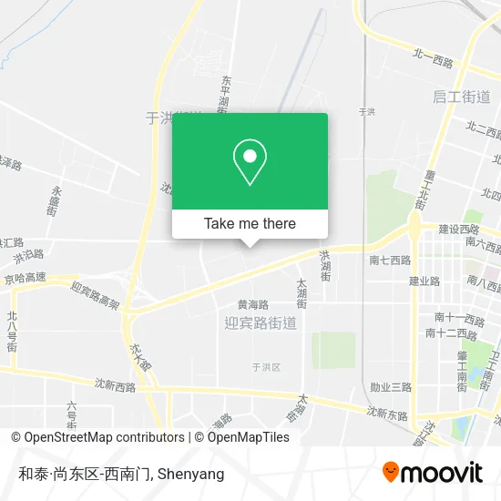 和泰·尚东区-西南门 map