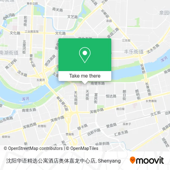沈阳华语精选公寓酒店奥体嘉龙中心店 map