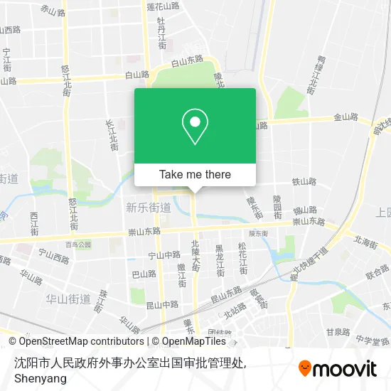 沈阳市人民政府外事办公室出国审批管理处 map