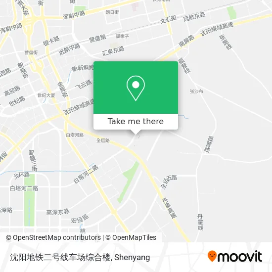 沈阳地铁二号线车场综合楼 map