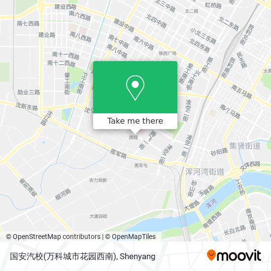 国安汽校(万科城市花园西南) map
