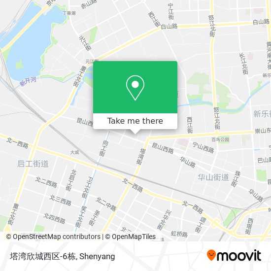 塔湾欣城西区-6栋 map