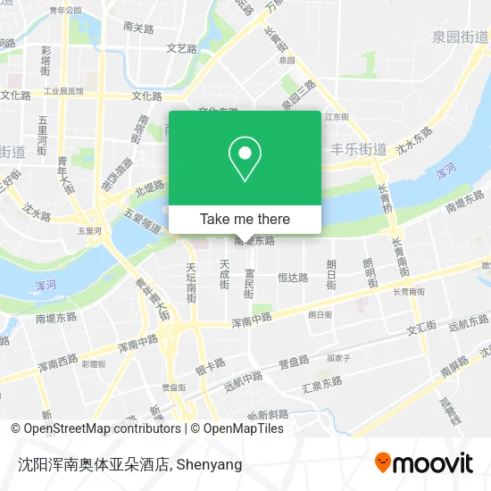 沈阳浑南奥体亚朵酒店 map