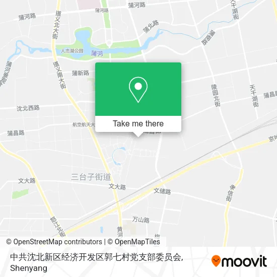 中共沈北新区经济开发区郭七村党支部委员会 map