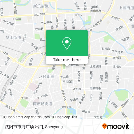 沈阳市市府广场-出口 map